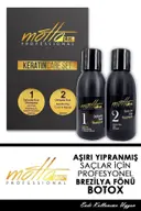 Brezilya Fönü Saç Düzleştirici Keratini 2'li Mucizevi Saç Bakım Seti (100ML KERATİN - 100ML ŞAMPUAN)