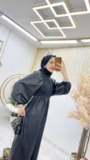 Siyah Asil Elbise Tesettür Giyim 