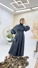 Siyah Asil Elbise Tesettür Giyim 