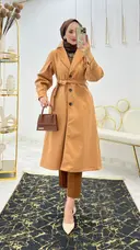 Camel Astarlı Kaşe Tesettür Giyim 