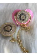 Nazar Boncuklu Zirkon Taşlı Emzik Ve Zincir Takımı