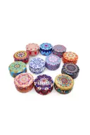 Mandala Desenli Metal Kutuda Büyük Boy Kokulu Mum