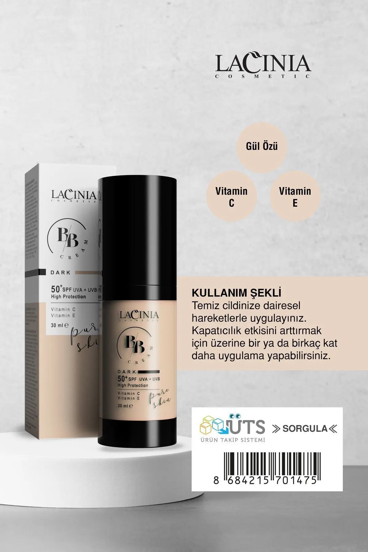 BB Cream Dark 30Ml UVA / UVB 50SPF
