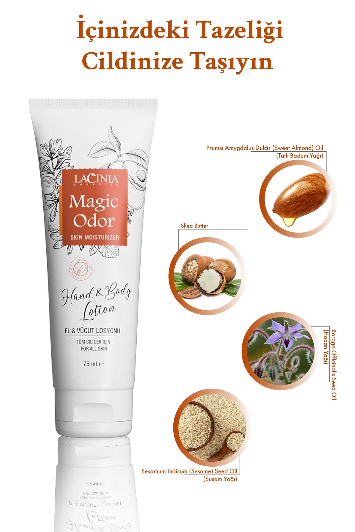 EL VE VÜCUT LOSYONU- MAGIC ODOR 75 ml