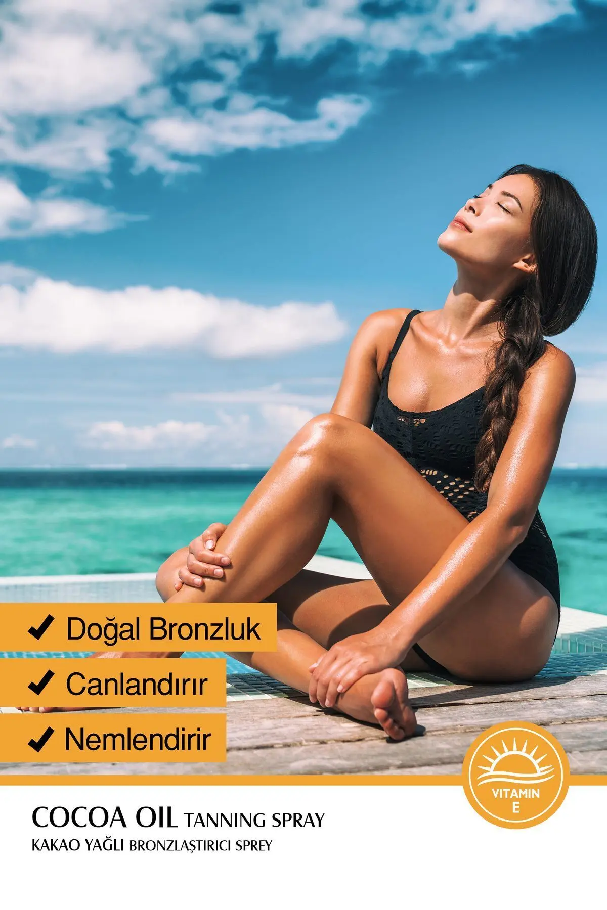 Kakao Yağlı Bronzlaştırıcı Güneş Yağı Spreyi 150 Ml