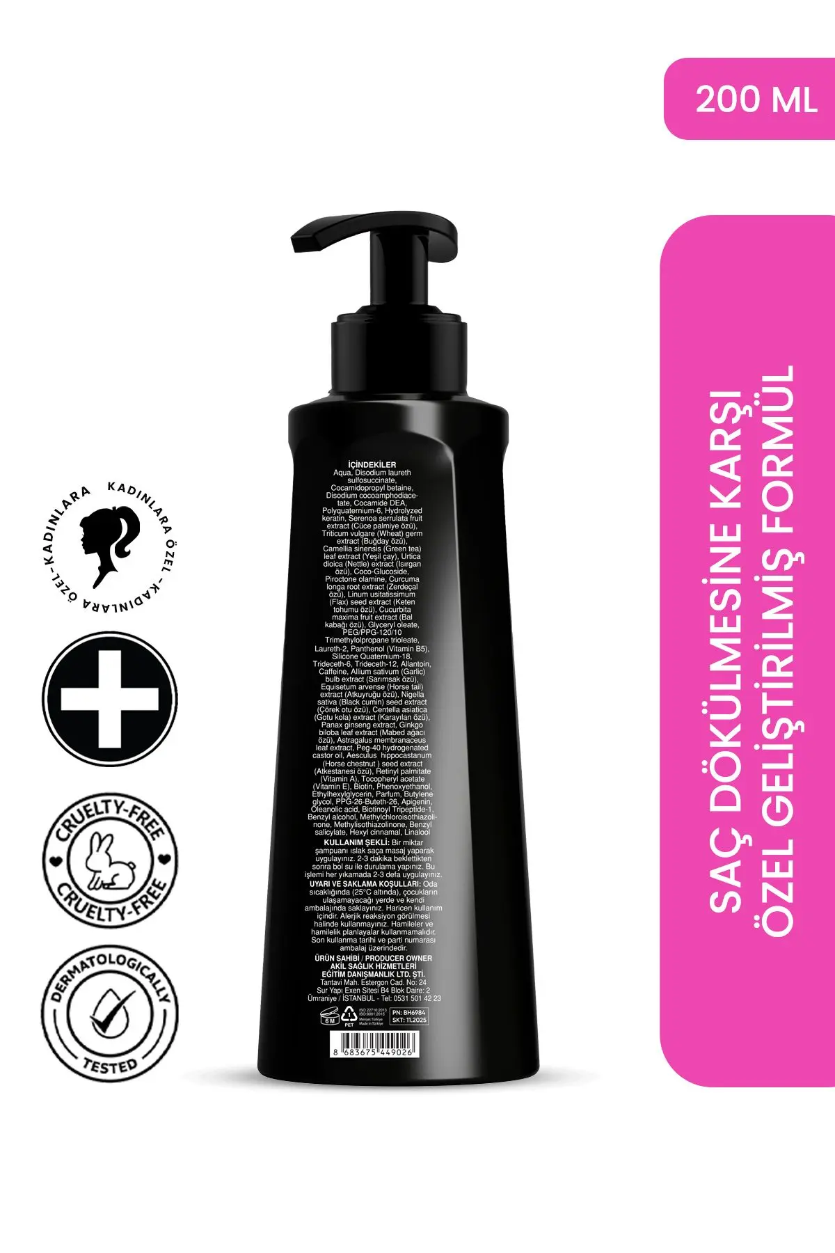 Bmh 6 Kadın Saç Dökülme Karşıtı Şampuan 200 ml X 2 Adet