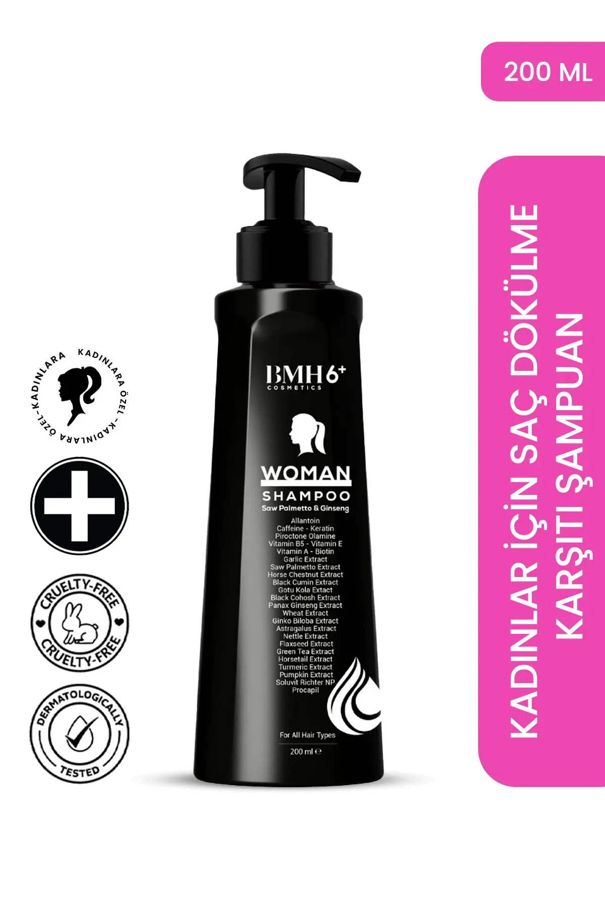Bmh 6 Kadın Saç Dökülme Karşıtı Şampuan 200 ml X 2 Adet