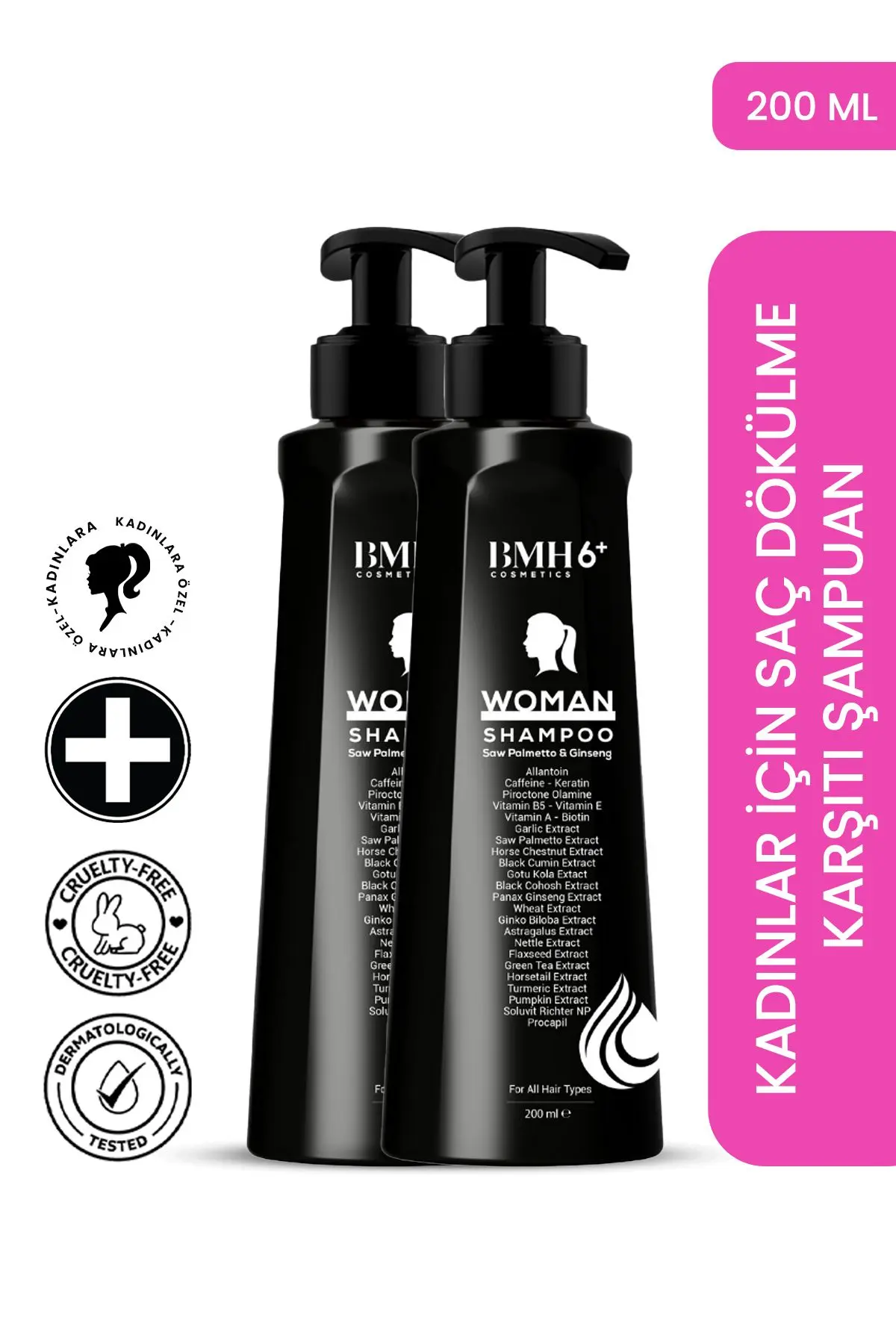 Bmh 6 Kadın Saç Dökülme Karşıtı Şampuan 200 ml X 2 Adet
