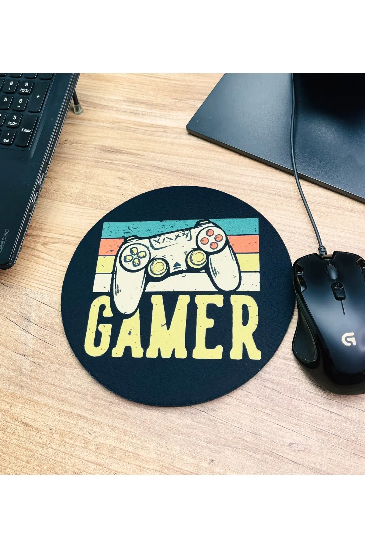 Gamer Tasarımlı Oval Mouse Pad