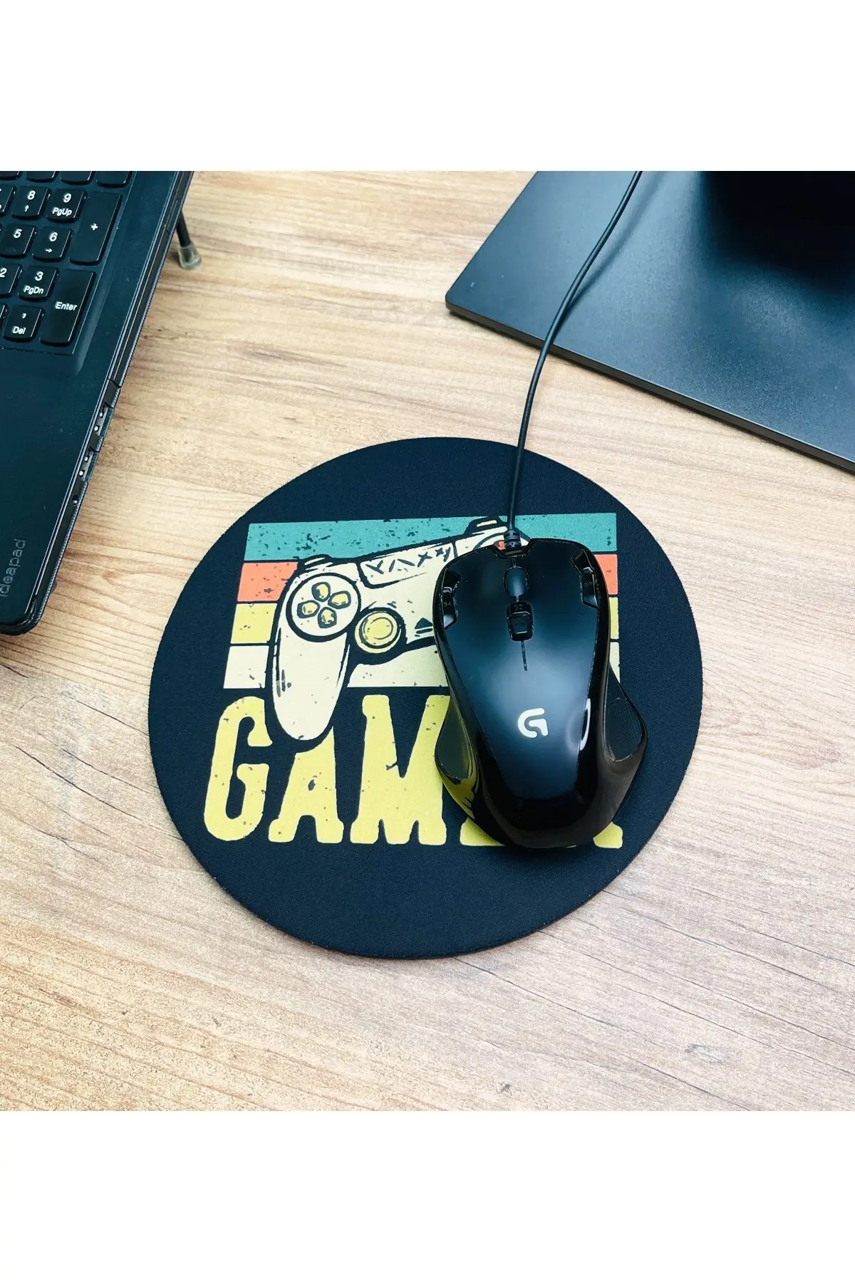 Gamer Tasarımlı Oval Mouse Pad