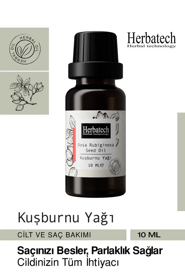 Kuşburnu Yağı 10ml Saç Bakımı Ve Cilt Bakımı Etkili