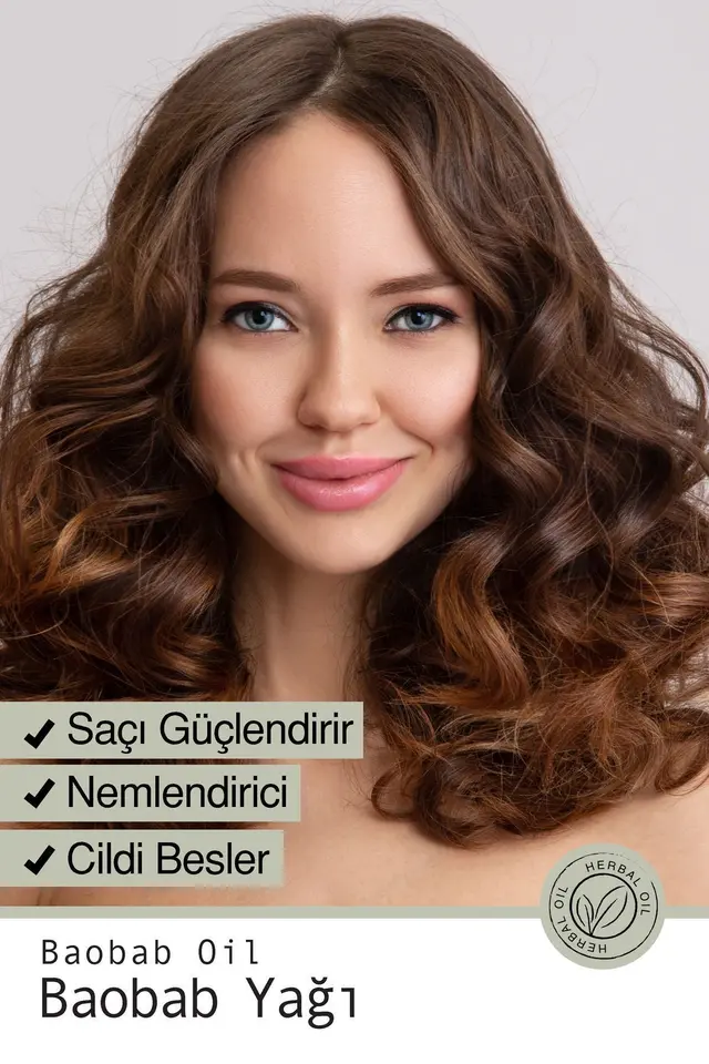 Baobab Yağı 20ml Nemlendirici Yağ Saç Bakımı Cilt Bakımı Etkili