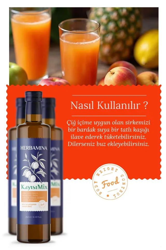 Kayısı Mix Sirke 250ml