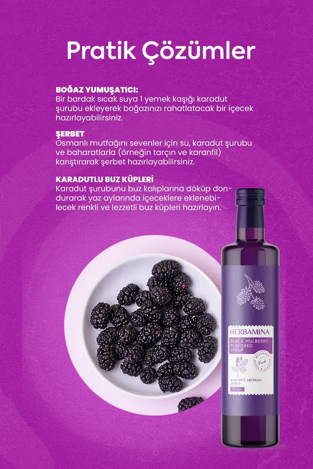 Karadut Aromalı Şurup 350 gram