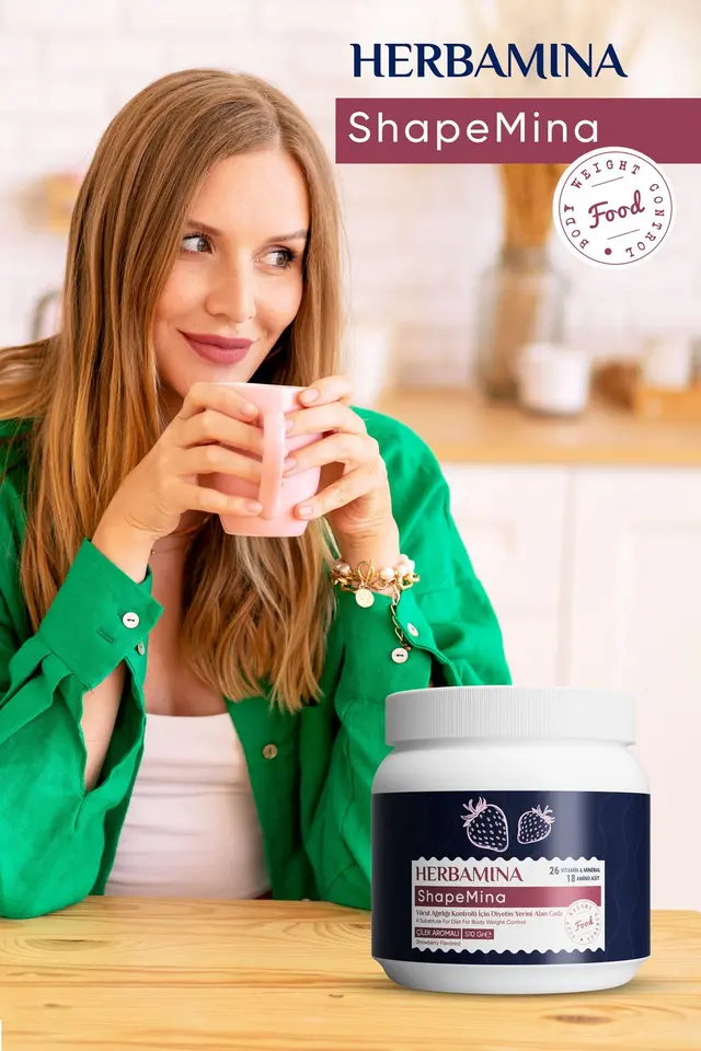 Shapemina Vücut Ağırlığı Kontrolü Için Diyet Yerini Alan Gıda - Çilek Aromalı