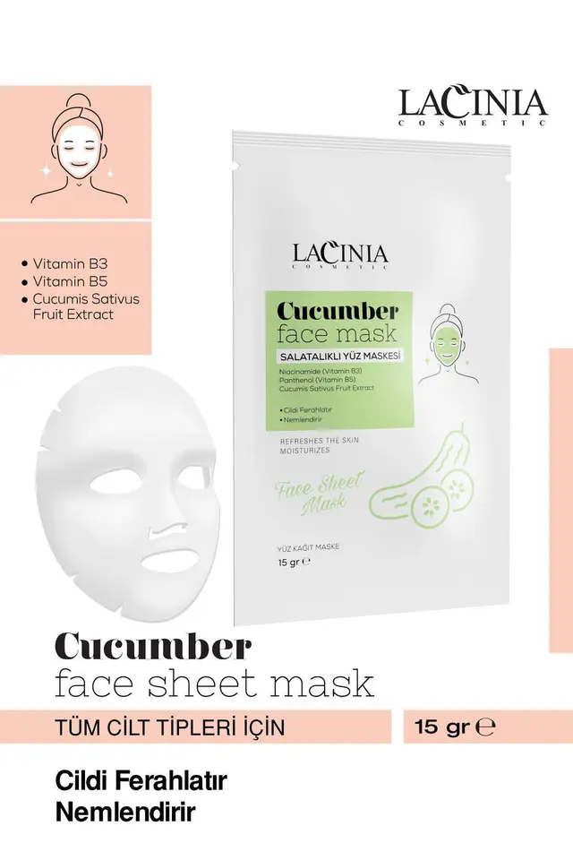 Kağıt Yüz Maskesi (Salatalık)