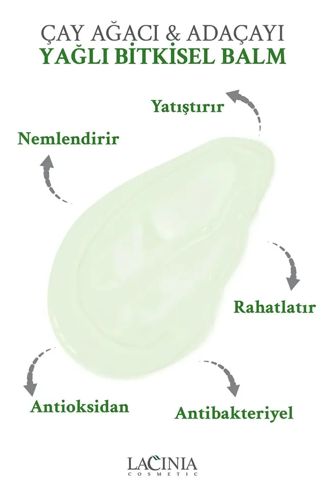 Çay Ağacı & Adaçayı Yağlı Dudak Koruyucu Lip Balm