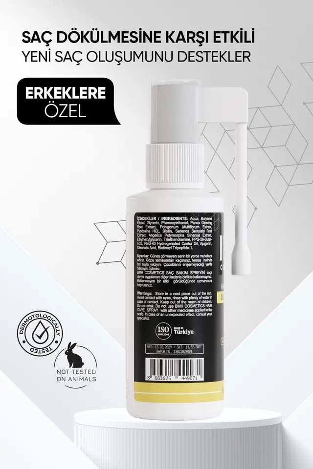 Dökülme karşıtı Saç Bakım Spreyi 60x2 Ml ( Procopil %3 + Biotin + Saw palmetto + Ginseng )
