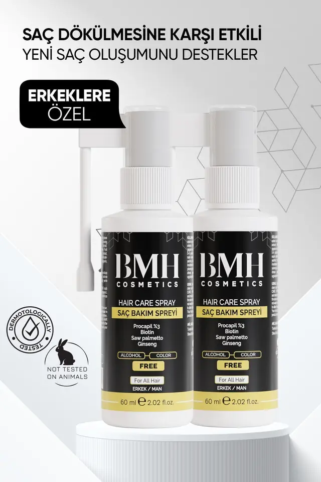 Dökülme karşıtı Saç Bakım Spreyi 60x2 Ml ( Procopil %3 + Biotin + Saw palmetto + Ginseng )