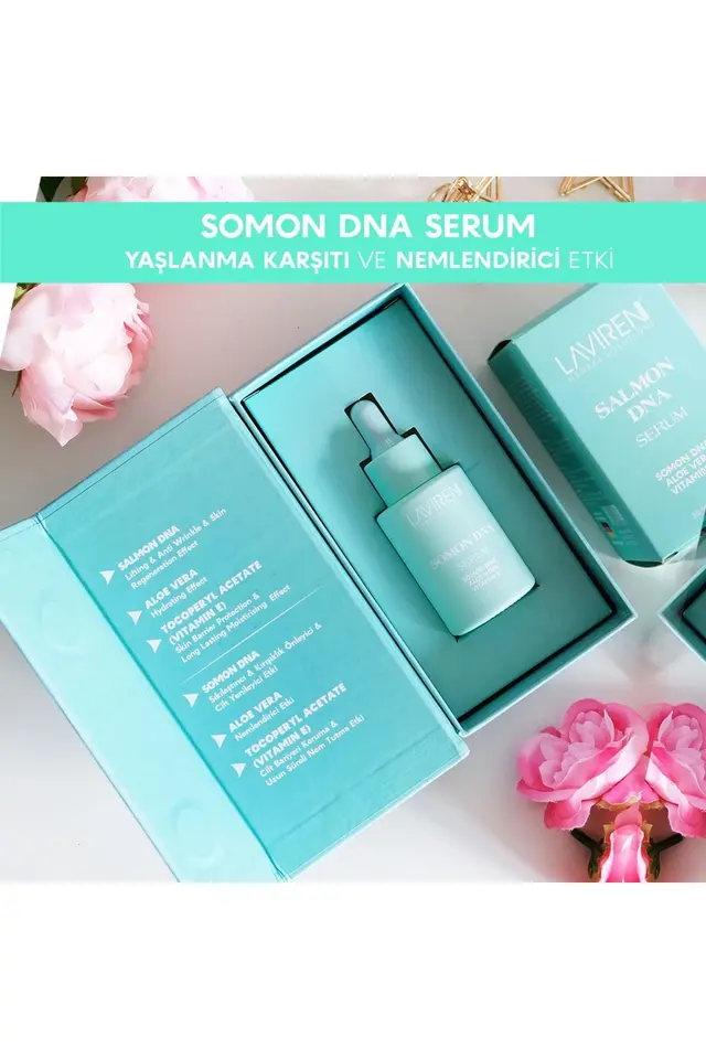 Somon Dna Yaşlanma Karşıtı & Nemlendirici Serum Vitamin E Ve Aloe Vera Özü 30 ml