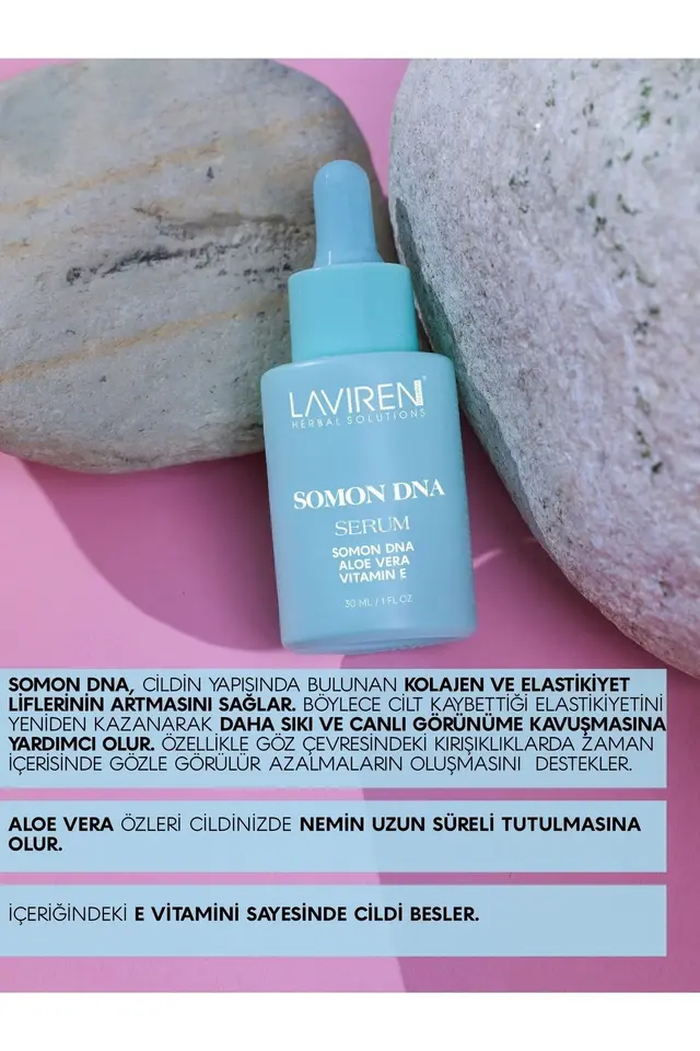 Somon Dna Yaşlanma Karşıtı & Nemlendirici Serum Vitamin E Ve Aloe Vera Özü 30 ml