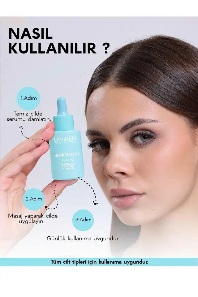 Somon Dna Yaşlanma Karşıtı & Nemlendirici Serum Vitamin E Ve Aloe Vera Özü 30 ml