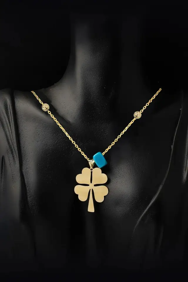 316L Yonca Çelik Kolye