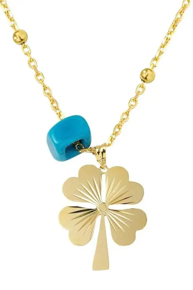 316L Yonca Çelik Kolye