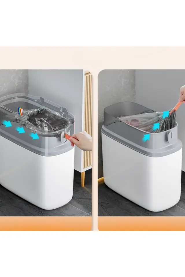 Çöp Kovası 15 Litre (Çöp Poşeti Hediyeli)