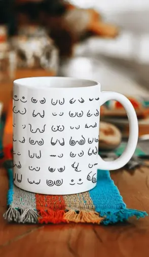 Meme Nipple Kupa Bardak